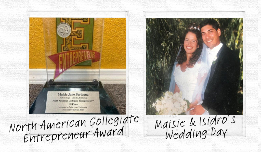 Maisie won the North American Collegiate Entrepreneur Award and married Isidro