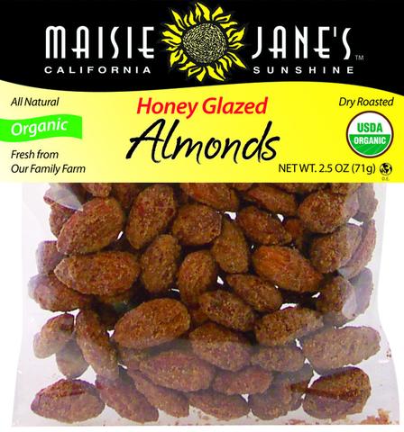 Organic Honey Glazed Almonds