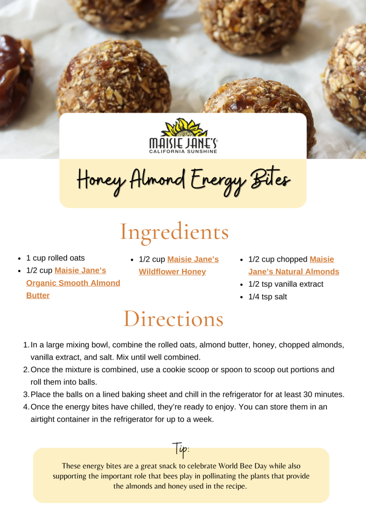 Honey Almond Energy Bites Recipe Ingredients and Directions