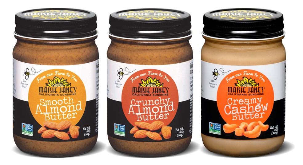 Maisie Jane's Organic Smooth Almond Butter Non-GMO USDA Organic