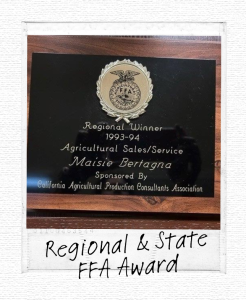Regional & State FFA Awards and Launch of Maisie Jane's Organic Products