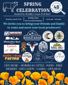 Spring Celebration event hosted by Bradley Grass Fed Beef