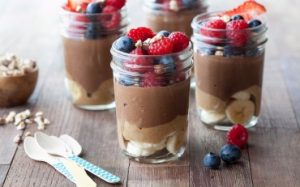Chia and Almond Pudding Parfaits
