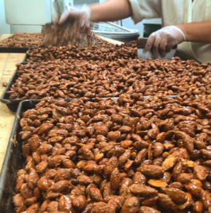 cinnimon glazed almonds