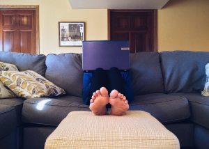 Home on the couch