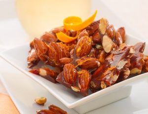 Honey Orange-Glazed Almonds